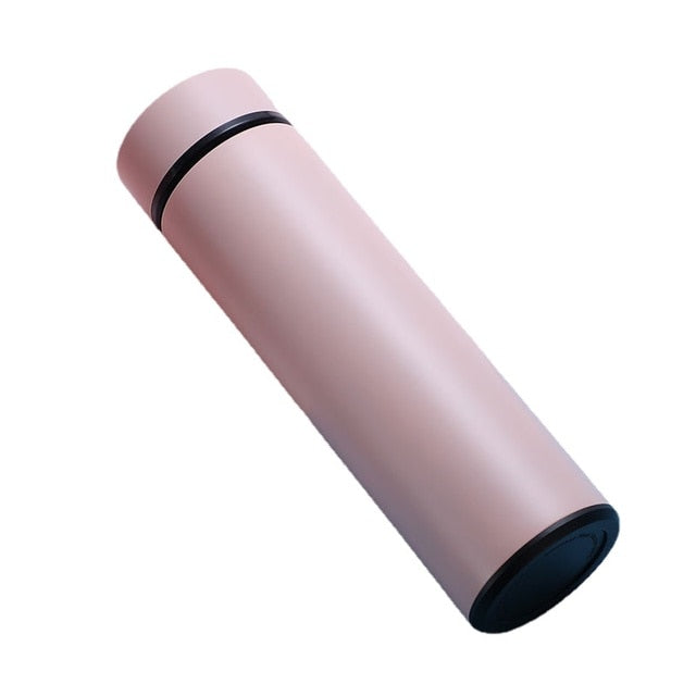 500ml Stainless Steel Water Bottle - Advanced Temperature Display - Insulated Hot & Cold Flask