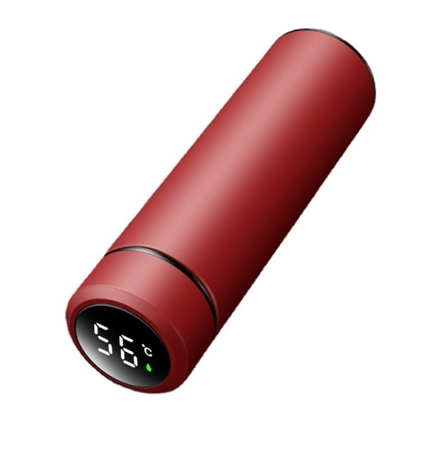 500ml Stainless Steel Water Bottle - Advanced Temperature Display - Insulated Hot & Cold Flask