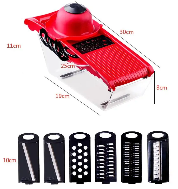 Multifunction Slicer - Precision Veggie Slicer with Multi-Blade Design & Safety Grip