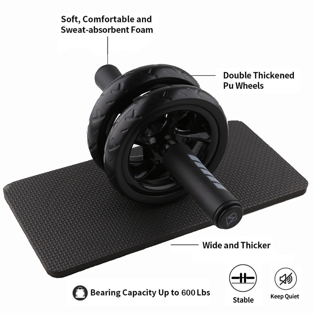 Pro Ab Roller - Premium Abdominal Workout Wheel with Non-Slip Mat Product Description: