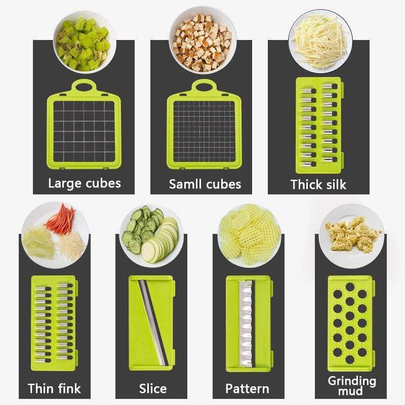 Veggie Chopper - Multi-Function Vegetable Chopper Set with Storage Container