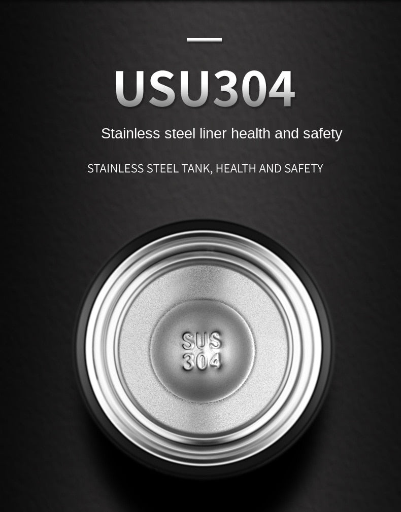 500ml Stainless Steel Water Bottle - Advanced Temperature Display - Insulated Hot & Cold Flask