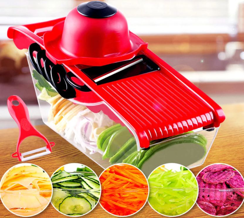 Multifunction Slicer - Precision Veggie Slicer with Multi-Blade Design & Safety Grip
