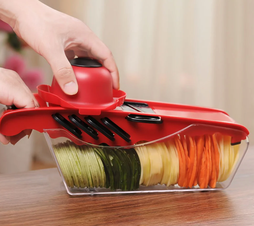 Multifunction Slicer - Precision Veggie Slicer with Multi-Blade Design & Safety Grip